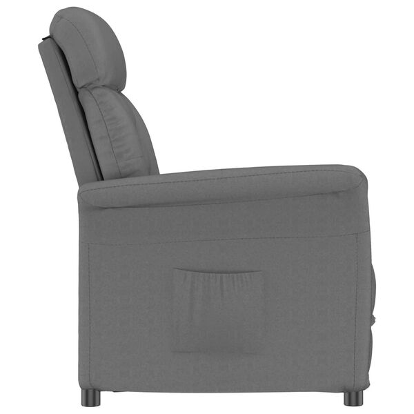 vidaXL Poltrona Recliner Cinza Escuro Cinzento escuro