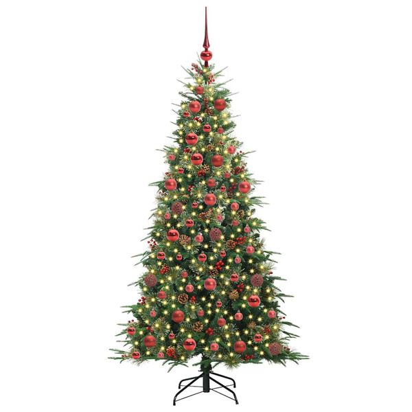 vidaXL &Aacute;rvore de Natal Articulada Artificial Verde 180 cm PE e PVC
