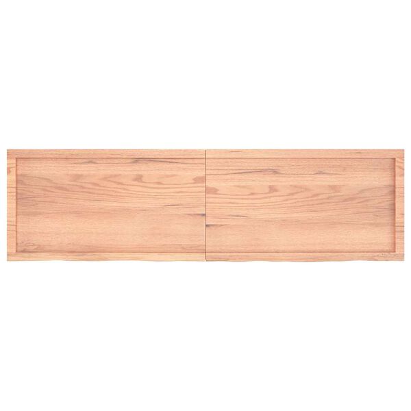 vidaXL Prateleira de parede 180x50x(2-6) cm carvalho tratado castanho