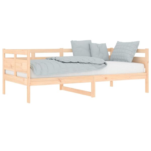 vidaXL Sof&aacute;-cama madeira de pinho maci&ccedil;a 90x190 cm