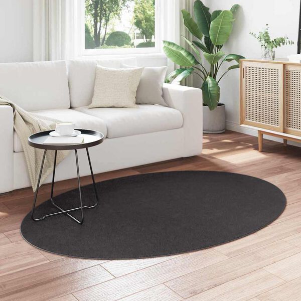 vidaXL Tapete HUARTE Antracite 170 x 120 cm 100% Poli&eacute;ster