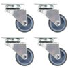 vidaXL Rodas girat&oacute;rias duplas 4 pcs 50 mm