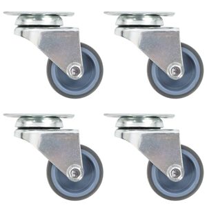 vidaXL Rodas girat&oacute;rias duplas 4 pcs 50 mm
