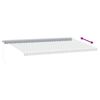 vidaXL Toldo retr&aacute;til manual com LED 600x350 cm antracite/branco