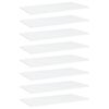 vidaXL Prateleiras para estante 8 pcs 60x30x1,5cm contraplacado branco