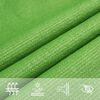 vidaXL Para-sol estilo vela 160 g/m² 2,5x2,5 m PEAD verde-claro