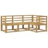vidaXL Conjunto de Sof&aacute;s para Exterior 4 unid. Branco