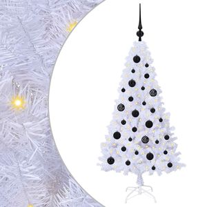 vidaXL &Aacute;rvore de Natal Artificial com 150 LEDs Branco 120 cm PVC e A&ccedil;o