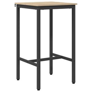 vidaXL Mesa de bar 52 x 52 x 90 cm Derivados de Madeira Retangular