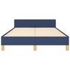 vidaXL Estrutura de cama sem colch&atilde;o 120x190 cm tecido azul