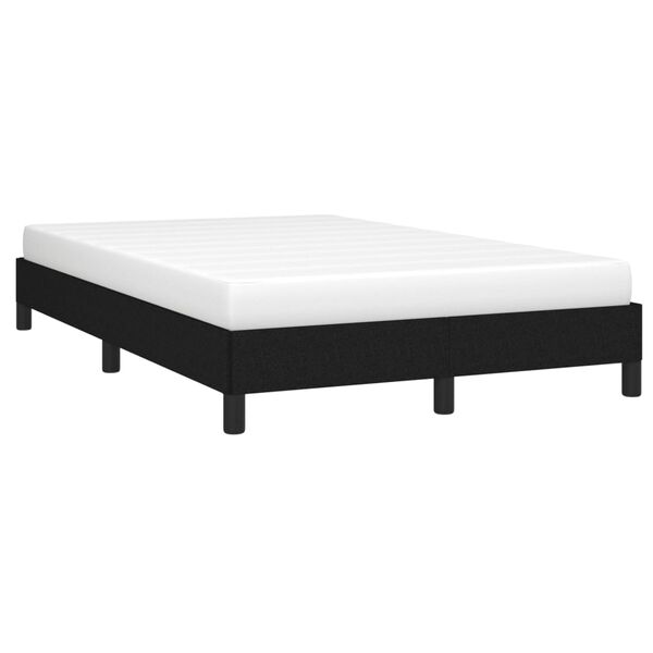 vidaXL Estrutura de cama sem colchão preto 120x190 cm tecido