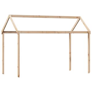 vidaXL Telhado de cama infantil 217x95,5x159cm madeira de pinho maci&ccedil;a