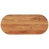 vidaXL Tampo de mesa oval 100x40x3,8 cm madeira de ac&aacute;cia maci&ccedil;a