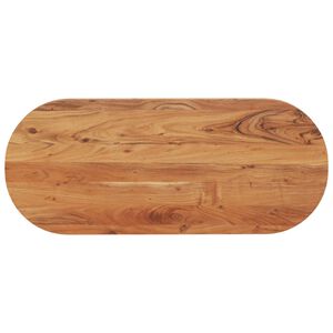 vidaXL Tampo de mesa oval 100x40x3,8 cm madeira de ac&aacute;cia maci&ccedil;a