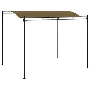 vidaXL Toldo 3x2,4 m 180 g/m&sup2; cinzento-acastanhado