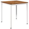 vidaXL Mesa de Jantar de Jardim Natural e Branco 70 x 68,5 x 75 cm