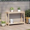 vidaXL Mesa de jardinagem com prateleira 108x35x75 cm pinho maci&ccedil;o