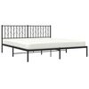 vidaXL Estrutura de cama com cabeceira 183x213 cm metal preto