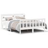 vidaXL Cama sem colch&atilde;o 160x200 cm madeira de pinho maci&ccedil;a branco