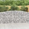 vidaXL Cestos gabi&atilde;o arqueados 6pcs 400x50x100/120cm ferro galvanizado