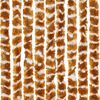 vidaXL Cortina anti-insetos 100x230 cm chenille ocre e branco