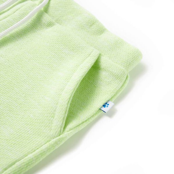 Calções de criança com cordão amarelo néon 92