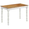 vidaXL Mesa de jantar 110x60x76 cm madeira de mangueira maci&ccedil;a