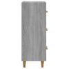 vidaXL Aparador 34,5x34x90 cm derivados de madeira sonoma cinzento