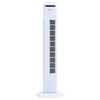 vidaXL Ventoinha pedestal controlo remoto e temporiz. &Phi;24x80 cm branco
