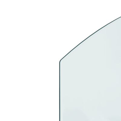 vidaXL Placa de vidro para lareira 80x60 cm
