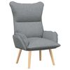 vidaXL poltrona Cinzento-claro 69 x 74 x 93 cm Tecido e Contraplacado