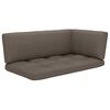 vidaXL 4 pcs conj. lounge paletes c/ almofad&otilde;es pinho impregnado