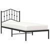 vidaXL Estrutura de cama com cabeceira 90x200 cm metal preto