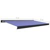 vidaXL Toldo motorizado com caixa 500x300 cm azul e branco