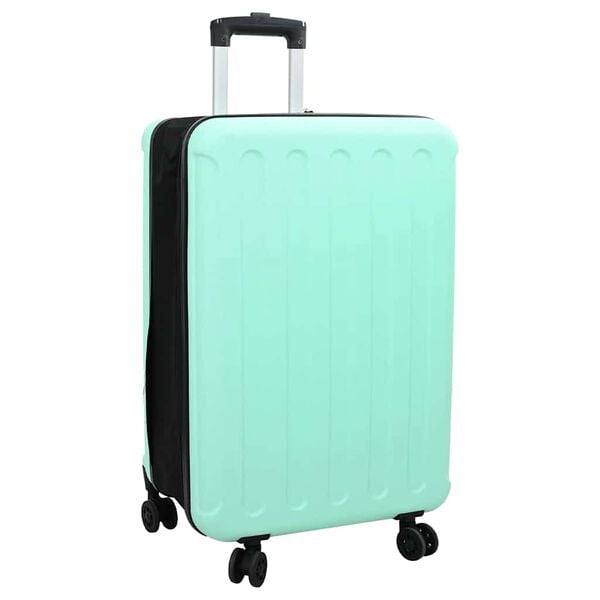 vidaXL Mala com bloqueio verde menta 43 x 27 x 66 cm Pl&aacute;stico ABS