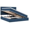 vidaXL Cama com arruma&ccedil;&atilde;o e colch&atilde;o Azul 160 x 200 cm tecido