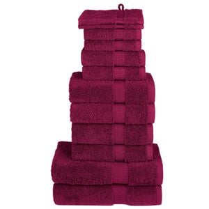 vidaXL 12 pcs Conjunto de toalhas premium SOLUND 600 gsm bord&ocirc;