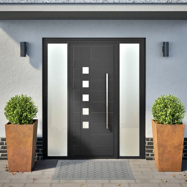 vidaXL Garden Planters 2 pcs 45x45x75 cm aço resistente às intempéries