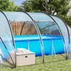 vidaXL Tenda de Piscina Domo Transparente 640 x 432 x 205 cm PVC
