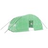 vidaXL Estufa com estrutura de a&ccedil;o verde 24 m&sup2; 6x4x2,85 m