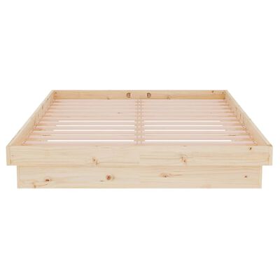 vidaXL Estrutura de cama 120x200 cm madeira maciça