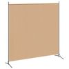 vidaXL Divis&oacute;ria de Quarto de 2 Pain&eacute;is Bege 348 x 180 cm Tecido
