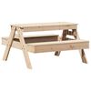 vidaXL Mesa de piquenique para crian&ccedil;as 88x97x52 cm pinho maci&ccedil;o