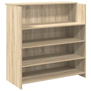 vidaXL Balc&atilde;o de recep&ccedil;&atilde;o Carvalho Sonoma 100x50x103,5 cm Madeira projetada