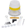 vidaXL Conjunto para limpeza de aer&oacute;grafos 3 em 1