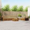 vidaXL Conjunto de Sof&aacute;s para Exterior 7 pcs Natural e Bege