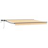 vidaXL Estrutura de Toldo Manual com LEDs 4,5 &times; 3 m