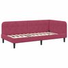 vidaXL Estrutura de Cama de Canto Vinho Vermelho 90 x 200 cm Veludo