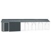 vidaXL Gaiola para P&aacute;ssaros Antracite 630 x 103 x 142 cm