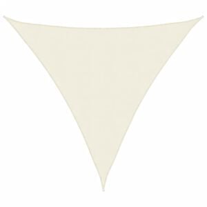 vidaXL Guarda-sol tecido Oxford triangular 3,6x3,6x3,6 m creme